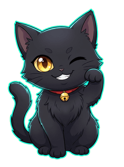 OCboard mascot beckoning at the full-body OC maker